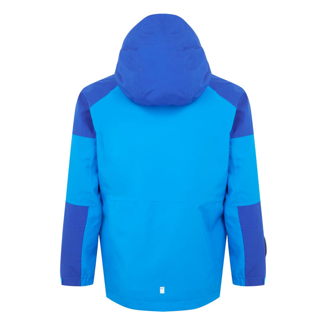 Hydro Blue-Olympian Blue - Back - Regatta Boys Trekktain 3 in 1 Jacket