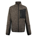 Black-Treetop Marl - Front - Regatta Mens Baslinn Marl Full Zip Fleece Jacket