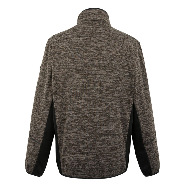 Black-Treetop Marl - Back - Regatta Mens Baslinn Marl Full Zip Fleece Jacket