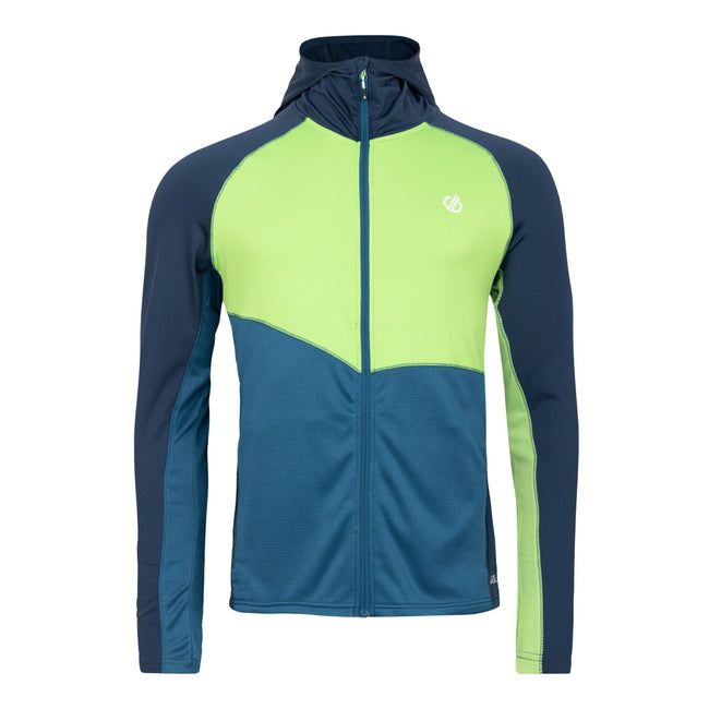 Moonlight Denim-Green Flash - Front - Dare 2B Mens Assimilate II Core Stretch Midlayer