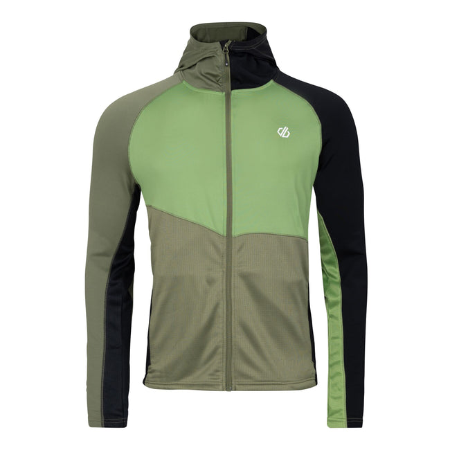 Olivine Green-Black - Front - Dare 2B Mens Assimilate II Core Stretch Midlayer