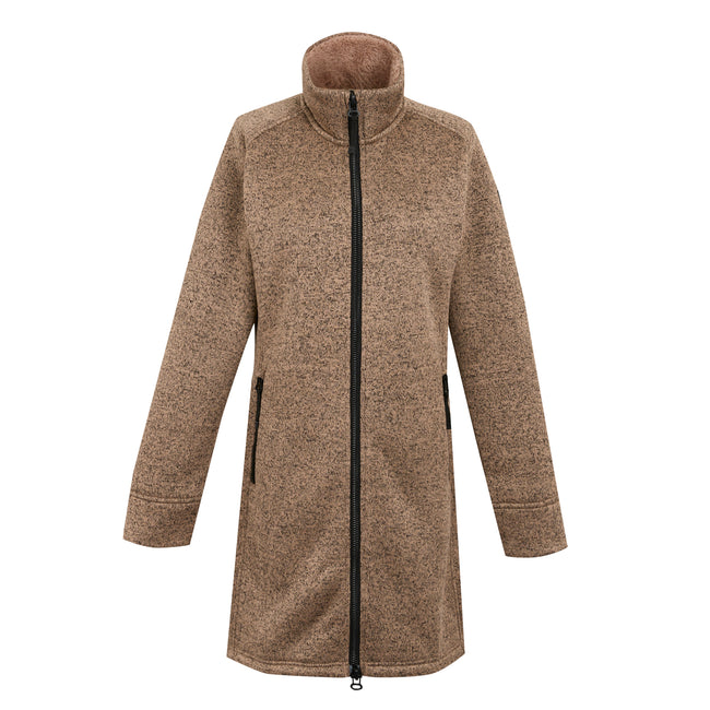 Warm Taupe - Front - Regatta Womens-Ladies Emilide Long Length Fleece Jacket
