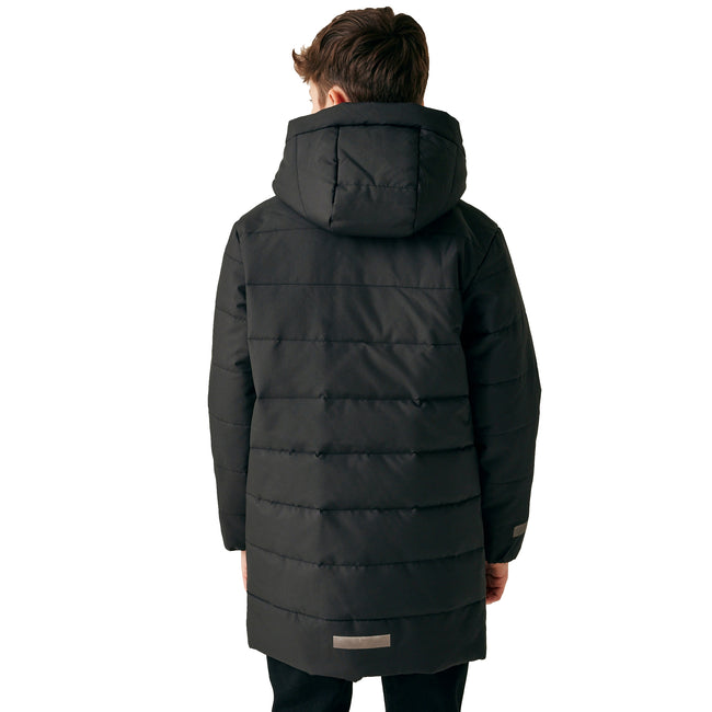 Black - Lifestyle - Regatta Childrens-Kids Lakiver Quilted Jacket