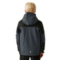 Seal Grey-Black - Lifestyle - Regatta Childrens-Kids Beamz IV Waterproof Jacket