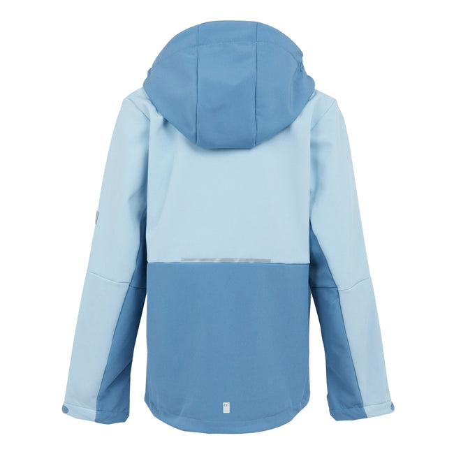 Clear Sky-Coronet Blue - Back - Regatta Childrens-Kids Haydenbury II Soft Shell Jacket