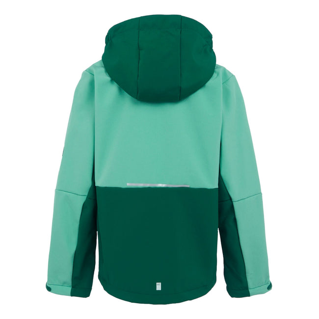 Dusty Green-Rainforest - Back - Regatta Childrens-Kids Haydenbury II Soft Shell Jacket