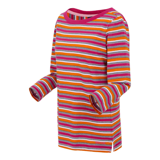 Pink Fusion - Side - Regatta Womens-Ladies Baylette II Striped T-Shirt