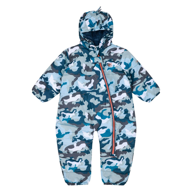 Blue - Front - Dare 2B Childrens-Kids Bambino II Camo Snowsuit