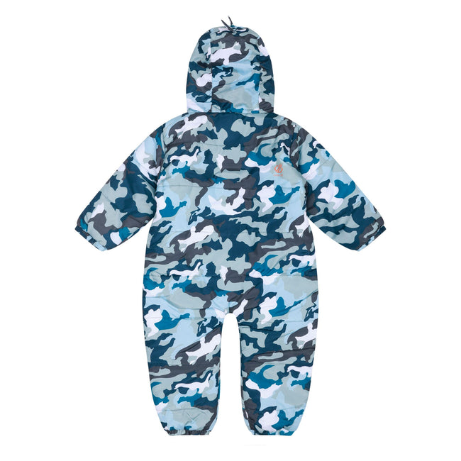 Blue - Back - Dare 2B Childrens-Kids Bambino II Camo Snowsuit