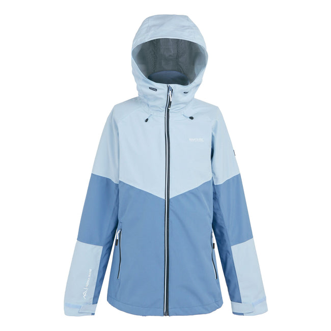 Clear Sky-Coronet Blue - Front - Regatta Womens-Ladies Wentwood IX 3 in 1 Waterproof Jacket