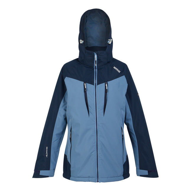 Coronet Blue-Navy - Front - Regatta Womens-Ladies Calderdale II Winter Waterproof Jacket
