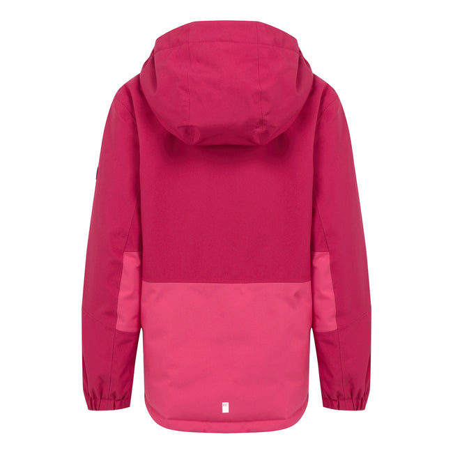 Deep Pink-Hot Pink - Back - Regatta Childrens-Kids Highton V Padded Jacket