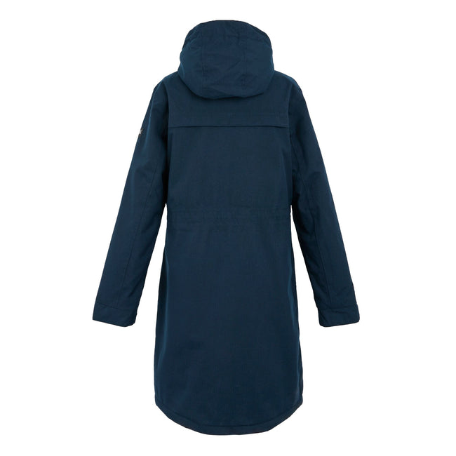 Navy Marl - Back - Regatta Womens-Ladies Romine II Waterproof Jacket