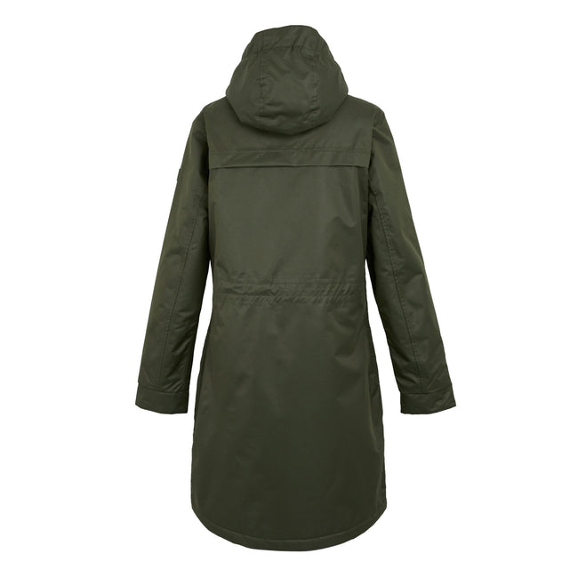 Dark Khaki-Black - Back - Regatta Womens-Ladies Romine II Waterproof Jacket