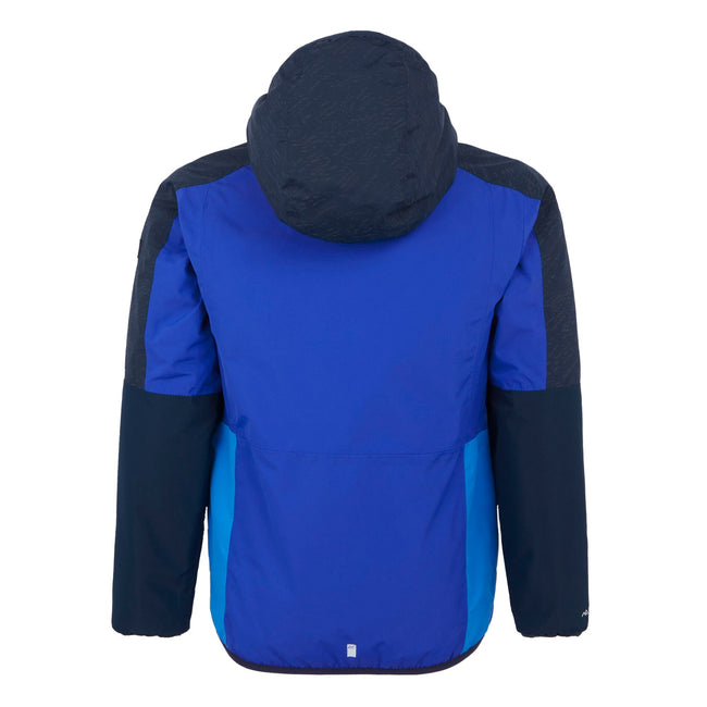 Olympic Blue-Navy - Back - Regatta Childrens-Kids Volcanics VIII Terrain Print Reflective Jacket