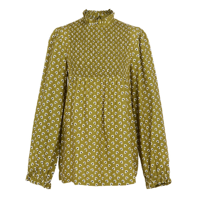 Olive - Front - Regatta Womens-Ladies Orla Kiely Clover Winter Blouse
