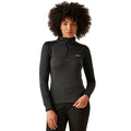 Black - Lifestyle - Regatta Womens-Ladies Yonder II Half Zip Fleece Top