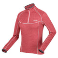 Mineral Red - Side - Regatta Womens-Ladies Yonder II Half Zip Fleece Top
