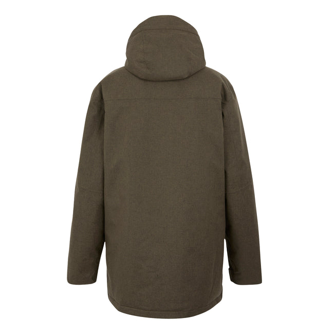 Crocodile-Black Marl - Back - Regatta Mens Ezdale Waterproof Insulated Jacket
