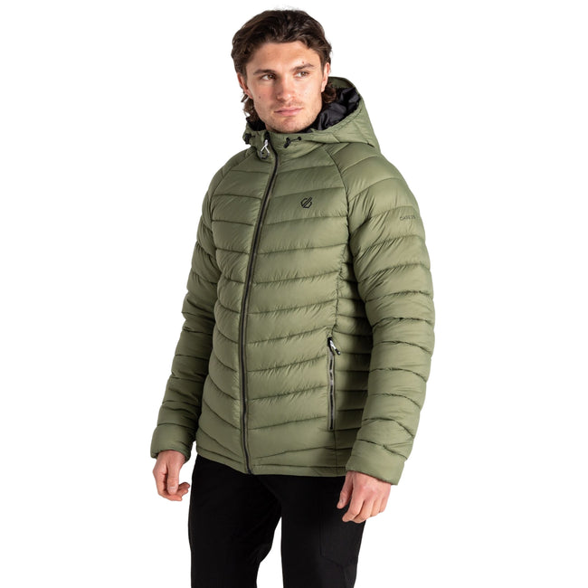Olivine Green - Lifestyle - Dare 2B Mens Torrek Mountain Baffled Padded Jacket