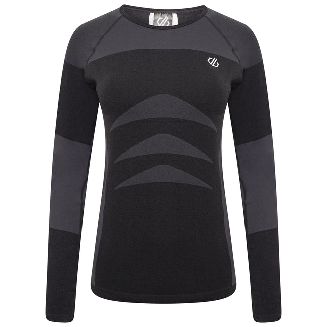 Black-Black - Side - Dare 2B Womens-Ladies In The Zone II Base Layer Set