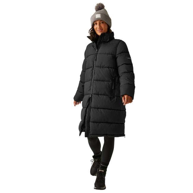 Black - Side - Regatta Womens-Ladies Mottere Quilted Jacket