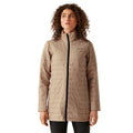 Warm Taupe-Black - Pack Shot - Regatta Womens-Ladies Denbury V 3 in 1 Waterproof Jacket