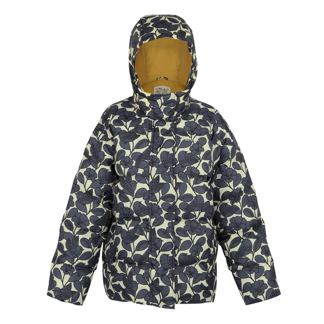 Grey - Front - Regatta Womens-Ladies Orla Kiely Birdy Quilted Oversized Jacket