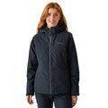 Navy-Coronet Blue - Side - Regatta Womens-Ladies Frelton Waterproof Jacket