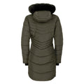 Dark Khaki - Back - Dare 2B Womens-Ladies Striking IIII Mid Length Padded Jacket
