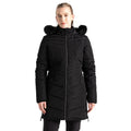 Black - Lifestyle - Dare 2B Womens-Ladies Striking IIII Mid Length Padded Jacket