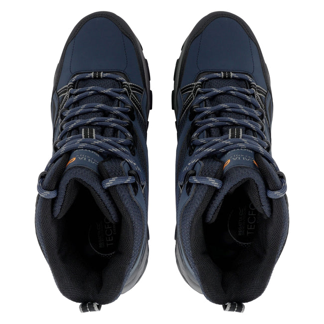 Navy-Dark Steel - Pack Shot - Regatta Mens Holcombe III Walking Boots
