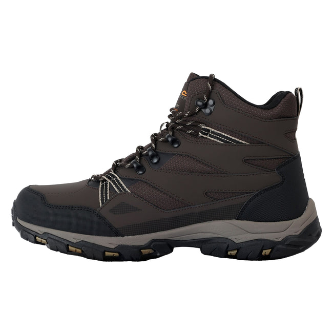 Peat-Gold Fawn - Side - Regatta Mens Holcombe III Walking Boots