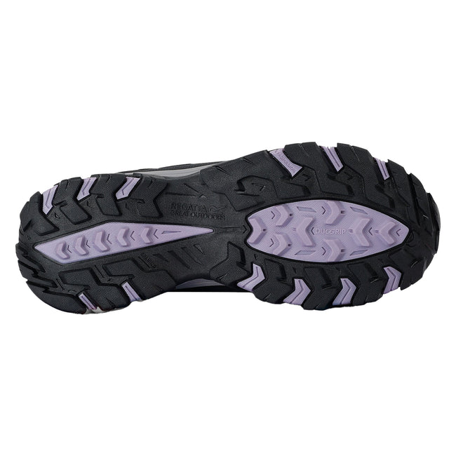Black-Purple Sage - Close up - Regatta Womens-Ladies Holcombe III Walking Boots