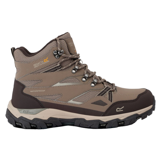 Walnut-White Pepper - Lifestyle - Regatta Womens-Ladies Holcombe III Walking Boots