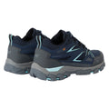 Navy-Aruba Blue - Back - Regatta Womens-Ladies Holcombe III Low Walking Shoes
