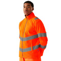 Orange - Side - Regatta Professional Unisex Adult High-Vis Fleece Jacket
