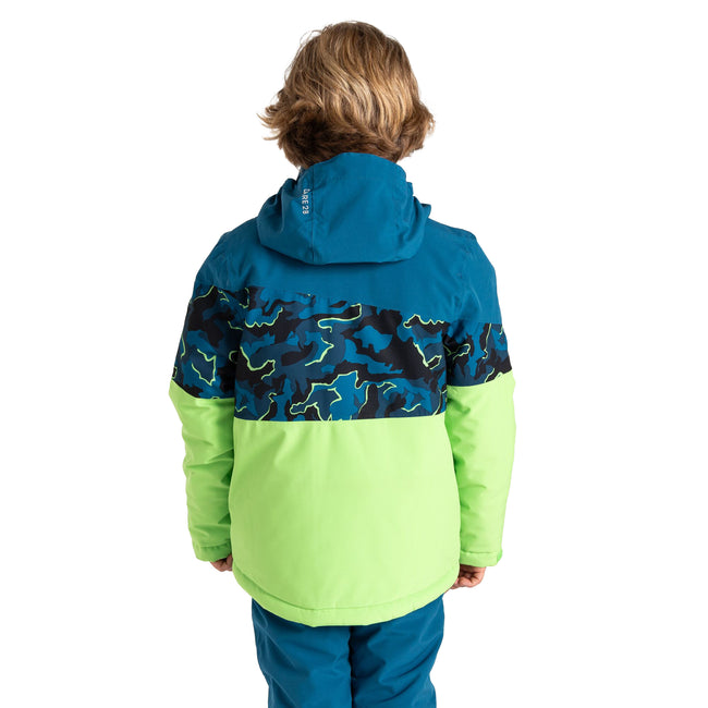 Kingfisher Blue-Kingfisher Blue - Pack Shot - Dare 2B Childrens-Kids Humour III Camo Ski Jacket