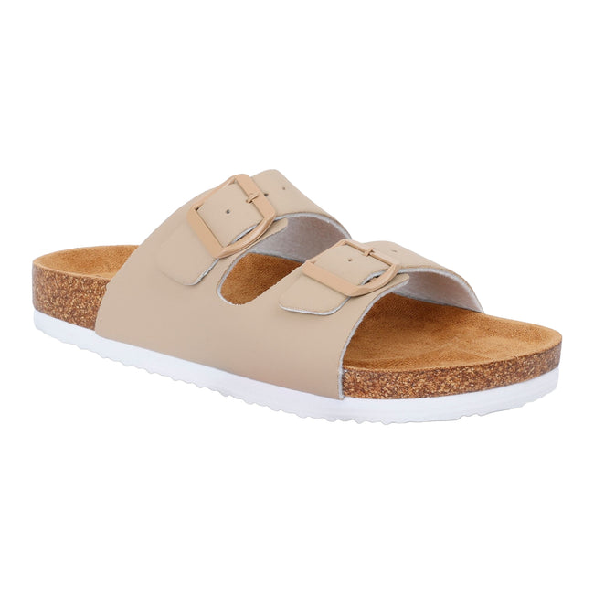 White Pepper - Front - Regatta Womens-Ladies Mia Plain Double Strap Sandals