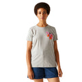 Grey Marl - Side - Regatta Womens-Ladies Filandra VX Fleur T-Shirt