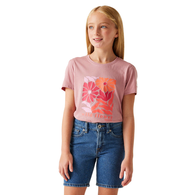 Lilas - Lifestyle - Regatta Childrens-Kids Bosley VIII Wild Flowers T-Shirt