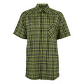 Nephrite Green-Black - Front - Regatta Mens Begarno Checked Short-Sleeved Shirt