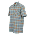 Glacier - Side - Regatta Mens Begarno Checked Short-Sleeved Shirt