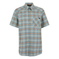 Glacier - Front - Regatta Mens Begarno Checked Short-Sleeved Shirt