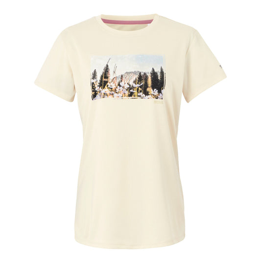 Light Vanilla - Front - Regatta Womens-Ladies Fingal IX Scenery T-Shirt