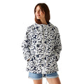 Navy-White - Lifestyle - Regatta Womens-Ladies Bayletta II Floral Waterproof Jacket
