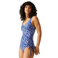 Brightest Blue - Lifestyle - Regatta Womens-Ladies Alinae Abstract One Piece Swimsuit