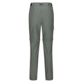 Agave Green - Back - Regatta Mens Travel Light Zip-Off Trousers