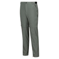 Agave Green - Side - Regatta Mens Travel Light Zip-Off Trousers