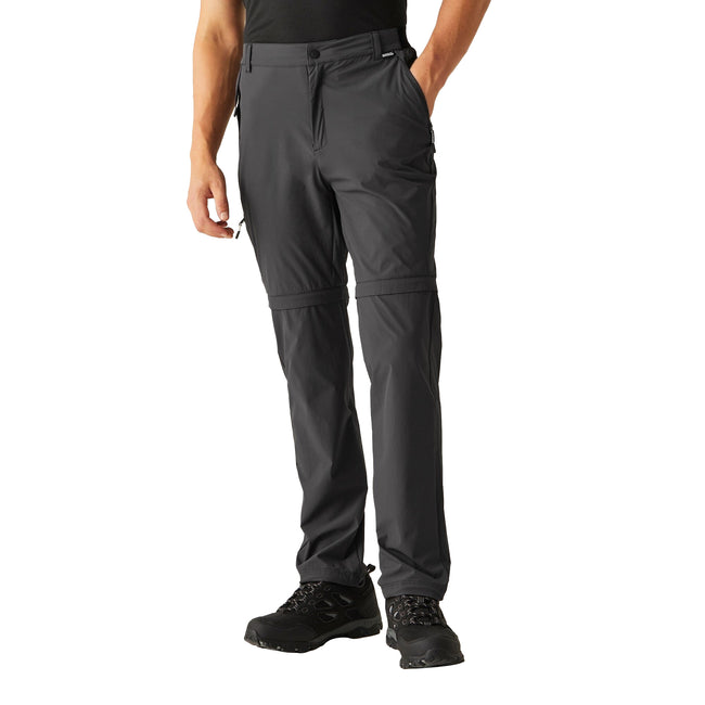 Ash - Lifestyle - Regatta Mens Travel Light Zip-Off Trousers